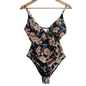 Cupshe Women's Bathing Suit Vintage Floral‎ One Piece Large Swimsuit